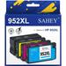 952XL Ink for HP 952 Ink Cartridge for HP 952 Ink Color Black Combo Pack for HP 952 Printer Ink High Yield for OfficeJet Pro 8720 7740 8740 7720 8715 8702 Printer (Black Cyan Magenta Yellow 4 Pack)