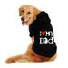 Cute Puppy Sweatshirt Pet Pullover Small Cat Dog Outfit Dog Christmas Pet Apparel Clothes Winter Warm Hoodies A5-Black 4XL