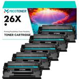 5-Pack 26X Toner Cartridge Compatible for HP CF226X 26X 26A CF226A High Yield for LaserJet Pro M402dn M402n M402d M402dw MFP M426dw M426fdw M426fdn Printer (Black)