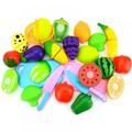 SYNPOS Cutting Toys Kitchen Toy Cutting Fruits Vegetables Pretend Food Playset Early Development Learning Toy Gifts for Toddlers Kids Boys Girls