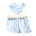 XWQ Puppy Dress Sweet Breathable Fabric Angel Wing Floral Chihuahua Costume for Summer