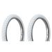 Lowrider Tire set. 2 Tires. Two Tires 18 X 2.125 White 143G. Bike Part Bicycle Part Bike Accessory Bicycle Accessory