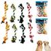 8 PC Tough Rope Chew Toy Knots Indestructible Cotton Rope Dog Tug Teeth Cleaning