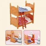 1:12 Miniatura Dollhouse Furniture Toy Baby Doll DIY Forest Family Villa Fluctuation Bed Sets Bath Toys Girl Gifts