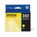 EPSON 252 DURABrite Ultra Ink Standard Capacity Yellow Cartridge (T252420-S) Works with WorkForce WF-3620 WF-3640 WF-7110 WF-7610 WF-7620 WF-7710 WF-7720 WF-7210