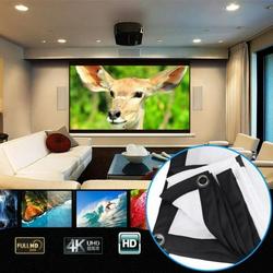 Projector Screen 120 inch Portable Foldable Projection Screen 16:9 HD 4K Indoor Outdoor Projector Movies Screen for Home Theater Camping and Recreational Events