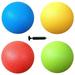 8.5 Inch Playground Balls Set of 4 with 1 Hand Pump (Colors Red Blue Green Yellow)