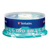 Dvd-Rw Rewritable Disc 4.7 Gb 4x Spindle Silver 30/pack | Bundle of 5 Packs