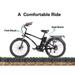 SOHOO 48V500W13Ah 26 Adult Step-Over Beach Cruiser Electric Bicycle (Fit 5Ft3in to 6Ft8in) (Black)