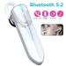 Bluetooth Earpiece for Cell Phones V5.0 Wireless Bluetooth Headset with Mic Hands-Free Talking for iPhone Android Samsung Cell Phone- White