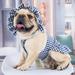 Summer Dog Plaid Dress Pet Princess Dress with Hat for Summer and Spring Cute Pet Dog Clothes Puppy Costumeï¼ŒXS-XL