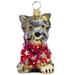 Yorkie in Ugly Christmas Sweater Dog Polish Tree Ornament Yorkshire Terrier Pet