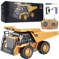 Tcwhniev Remote Control Construction Dump Truck Toy RC Dump Truck Toys Construction Toys Vehicle RC Truck Toys with Rechargeable Battery for 8 9 10 11 12 Year Old Boys and up 1:24 Scale