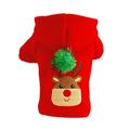 GOODLY Christmas Dogs Reindeer Costume for Small Dog Christmas Girl Dog Sweater Coat Dress Puppy Skirts Dog Princess Dress Clothes Boy Dog Hoodies Sweater Coats for Small Dogs Xmas Gift