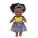 Baby Dolls Black Girl Dolls Lifelike Girl Black Baby Doll Handmade Soft Realistic Baby Dolls for 2 Year Old Girls and Up Fashion Black Baby Doll Play Doll for KidsGifts for Family