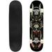 Skull wearing classic samurai helmet in hand drawing style Outdoor Skateboard Longboards 31 x8 Pro Complete Skate Board Cruiser