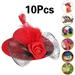 1/2/7/10/20/45 Pieces Chicken Hats for Hens Tiny Pets Funny Chicken Accessories Adjustable Elastic Strap Fashion Feather Hat for Rooster Duck Parrot Poultry Stylish Show Costume