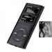 Popvcly Music Player HIFI MP3 Player Digital LCD Screen Voice Recording Recorder Card Reader Black