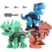 Terra DIY Dinosaurs Toys for Kid Creator Mighty Dinosaurs Build Toy Take Apart Dinosaur Toys for 3 4 5 6 7 Yr Old Kids Education Toys for Kids Ages 4-9 Best Gift for Kids Birthday Gift (3Pcs)