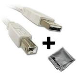 HP Photosmart Premium Wireless e-All-in-One Compatible 10ft White USB Cable A...