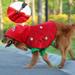 Happy Date Pet Christmas Costume Puppy Xmas Cloak Cat Santa Cape with Santa Hat Party Cosplay Dress for Cats and Small to Medium Sized Dog