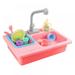 Pretend Kitchen Sink Play Set with Running Water Role Play Toys For Kids Girls