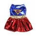 Pet Dog Dress Costume DC Heroes and Villains Collection Pet Costume-Supergirl Cat Cosplay Skirt