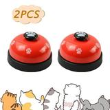 Pet Training Bell 2 Pack Calling Bell for Dog or Cat 2.83 Diameter with Metal Construction