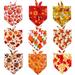 1pcs Dog Bandana Thanksgiving Pet Supplies Small Dog Cat Puppy Cute Christmas Triangle Bandanas Scarf Fall Dog Accessories Pumpkin Turkey Dogs Bandana