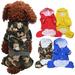 Walbest Double Layer Pet Dog Clothes Raincoat Waterproof Hooded Dog Apparel Acrylon Rain Jacket Pet Cat Puppy Costume for Pet Puppy Small Medium Dogs