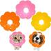 3 Pieces Cat Recovery Collar Adjustable Cat Cone Collar for Kitten Cats Sun Flower Neck Cat Cone Recovery Collar for Pet Kitten Cat Puppy Rabbit to Prevent from Biting Scratching