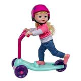Kid Concepts 15 Toddler Baby Doll with Scooter - Recommended for Ages 3 Years and up