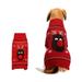 Dog Christmas Sweater Pet Reindeer Snowflake Pattern Warm Turtleneck Knitwear