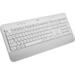 Logitech Signature K650 Wireless Comfort Keyboard - Wireless Connectivity - Bluetooth/RF - 32.81 ft - PC Mac - AA Battery Size Supported - Off White