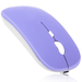 2.4GHz & Bluetooth Rechargeable Mouse for Lenovo Legion Pro Bluetooth Wireless Mouse for Laptop / PC / Mac / iPad pro / Computer / Tablet / Android Violet Purple
