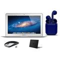 Restored Apple MacBook Air 11.6-inch Intel Core i5 4GB RAM MacOS 128GB SSD Bundle: Black Case Wireless Mouse Bluetooth/Wireless Airbuds By Certified 2 Day Express (Refurbished)