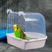 Cheers US Parrot Bath Boxes Small Bird Bath for Cage Bathing Tub for Pet Birds Bathtub for Parrot Parakeet Small Birds Canary