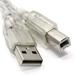 15ft USB Cable for Canon ImageCLASS D530 Laser Multifunction Printer Silver