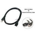 Dell USB Extension Cable USB 2.0 A Male to A Female Extension Cable Black 2 Meter 7YMGP 07YMGP CN-07YMGP(New)