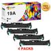 Toner Bank 4-Pack Compatible Drum Unit Replacement for HP CF219A LaserJet Pro MFP M130nw M130fw M130fn M130a M132nw M132fw M132fn M132a Pro M102w M102a M104w M104 Black