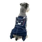 Mosey Practical Dog Denim Overalls Eye-catching for Home Smell-less