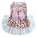 AURORA TRADE Dog Skirt Lace Edge Bowknot Belt Silky Pet Princess Dress Spring Summer Pet Birthday Party Costume for Small Medium Dogs Cats