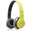 Wireless Headphones P47 Bluetooth Over Ear Foldable Headset with Microphone Stereo Earphones Support FM Radio TF for PC TV Smart Phones-Green