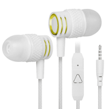 UrbanX R2 Wired in-Ear Headphones with Mic For Samsung Galaxy Tab A 10.1 (2019) with Tangle-Free Cord Noise Isolating Earphones Deep Bass In Ear Bud Silicone Tips