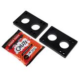 Cal 7 Skateboard 1/4 Inch Plastic Riser Pads (Black)