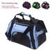 Yipa Soft Pet Carrier Airline Approved Soft Sided Pet Travel Carrying Handbag Under Seat Compatibility Perfect for Cats and Small Dogs Breathable 4-Windows Design Blue Small Size