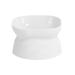 Dog Cat Bowl High Foot Dog Drinking Dish Cat Pet Food Water Bowl Pet Feeding Cup Pet Feeder Bowl Pet Dog Feeding Supplies White