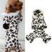 Walbest Dog Hoodie Pet Clothes Sweaters with Hat Leopard Printed Style Flannel Dog Costumes Cute Sweatshirt for Puppy Small to XX-Large Pet Hoodie Doggie Soft Winter Pullover Coat