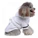 Hazel Tech//Pet Pajama With Hood Thickened Luxury Soft Cotton Hooded Bathrobe Quick Drying And Super Absorbent Dog Bath Towel Soft Pet Nightwear For Puppy Small Dogs Cats White