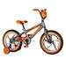 Mongoose 16 Skid Single Speed Kids Training Wheel Sidewalk Bicycle Gray/Orange